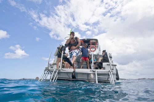 Boat Dive - Divers Jumping